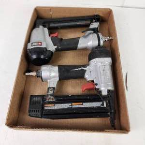 Lot Of Two Porter Cable Tools Model BN200SB And Model NS100B Tested Work Great Condition