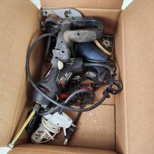 Lot Of Miscellaneous Tools Hot Glue Gun Rotozip And More Good Condition