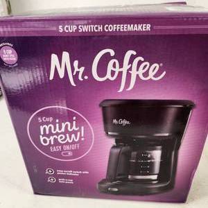 Mr. Coffee 5 Cup Switch Coffeemaker Easy OnOff New Slight Damage To Box