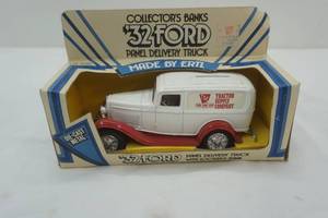 lot 17 image: 32 Ford Panel Delivery Truck collector bank