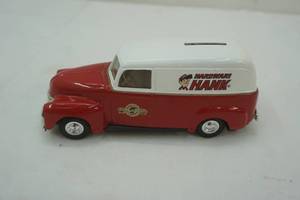 lot 117 image: Ertl Hardware Hank Diecast Metal Car. Coin Bank.