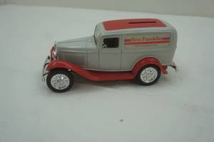 lot 131 image: 1926 Ford Delivery Van. Coin Bank with Key.