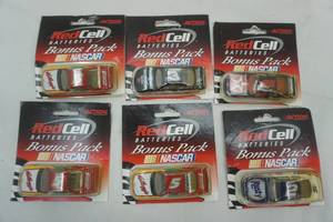 lot 134 image: NASCAR Red Cell Batteries Bonus Pack Collection 6ct