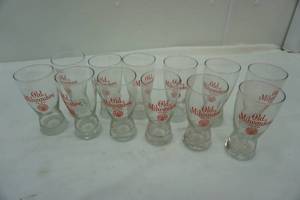 lot 155 image: Old Milwaukee glassware set. 12ct