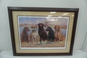 lot 187 image: Duck Masters by James H. Killen. framed, matted, signed, numbered 9114000. 36x28