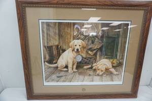 lot 189 image: Breaktime by Killen. framed, matted, signed, numbered 2252400. 36x30