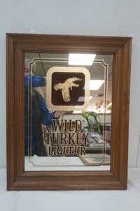 lot 192 image: Wild Turkey Liquor Mirror 16x 19.5