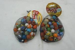 lot 216 image: marbles. 2 bags 50ct per bag