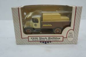 lot 249 image: 1926 Mack Bulldog Truck with Bank Crates.
