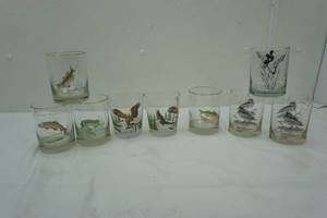 lot 258 image: Wildlife collectible glasses