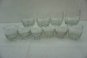 lot 273 image: Ten Irish Cream Liqueur glasses, Feeneys and OMaras