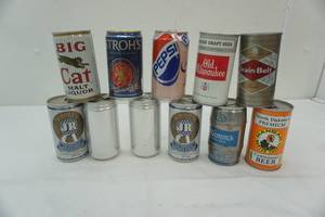 lot 292 image: Old beer cans, some are banks