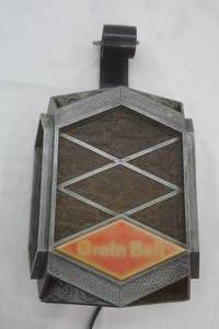 lot 295 image: Grain Belt vintage sign and hanging brackets