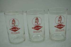 lot 301 image: Grain Belt glass lot of three, short