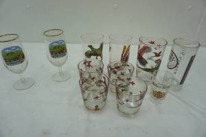 lot 328 image: Pheasant glass lot