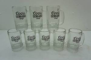 lot 344 image: Coors Extra Gold Draft Mugs