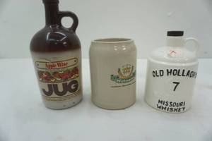 lot 356 image: Old Holladay 7 Missouri Whiskey Jug and more