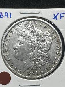 1891 Morgan Silver Dollar (XF condition)