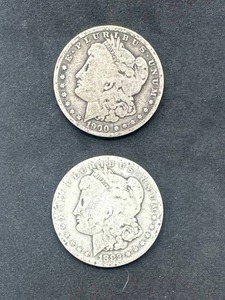 Lot of 2 Orleans Morgan Silver Dollars (1882-O & 1900-O)