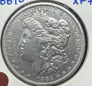 1884-O Morgan Silver Dollar (XF condition)