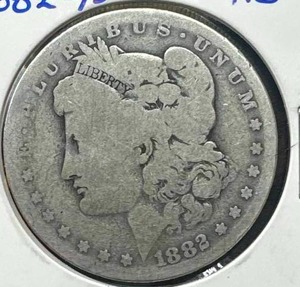 1882 Morgan Silver Dollar OS