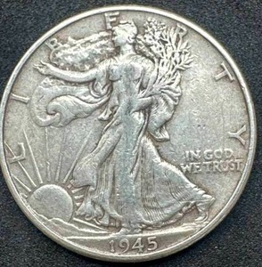 1945 Walking Liberty Half Dollar