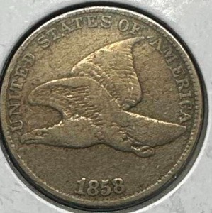 1858 Flying Eagle Penny VG