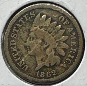 1862 Indian Head Penny