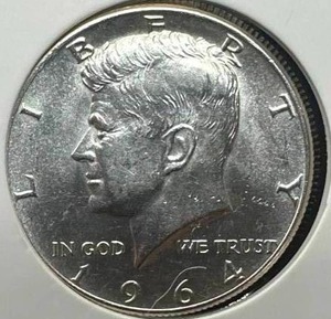 1964 Uncirculated Kennedy Half Dollar