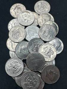 Lot of 26 Kennedy Half Dollars (Pre 1990, some BUAU