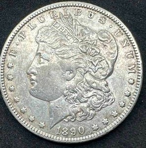 1890-O Morgan Silver Dollar (VF condition)