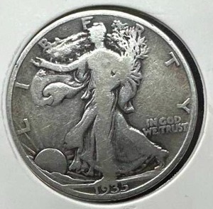 1935-S Walking Liberty Half Dollar (filled S)