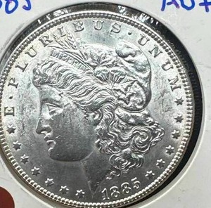 1985 Morgan Silver Dollars (rev die cracks)