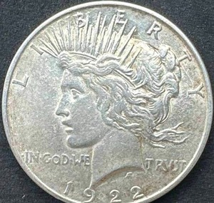 1922-D Silver Peace Dollar XF