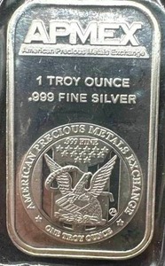 1oz .999 Silver Apmex Bar (original unopened package)