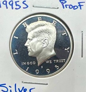 1995-S Silver Proof Kennedy Half Dollar
