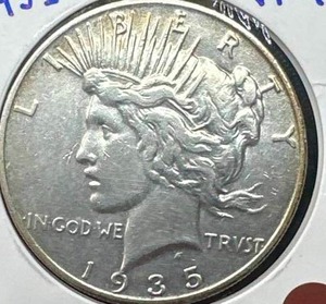1935-S Silver Peace Dollar