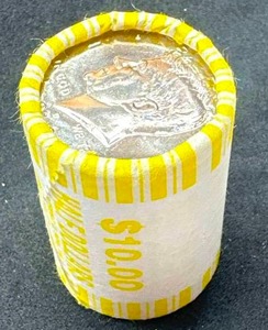 Unopened Roll of 20 Kennedy Half Dollars (appear BU)