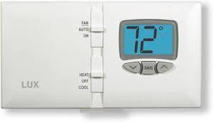 lot 37 image: Lux Digital Mechanical Thermostat with Light  Customer Returns See Pictures
