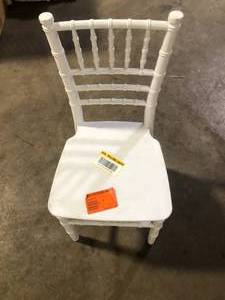 lot 12 image: Flash Furniture White Hercules Series Childrens Resin Event Chair, CommercialResidential All Occasion Chair for Kids Customer Returns See Pictures