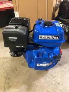 lot 16 image: 420cc 1 in. Gasoline Multi-Purpose Horizontal Key Shaft Recoil Start Portable Engine 50-State by DUROMAX Broken  Customer Returns See Pictures