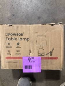lot 17 image: Table Lamp  Customer Returns See Pictures