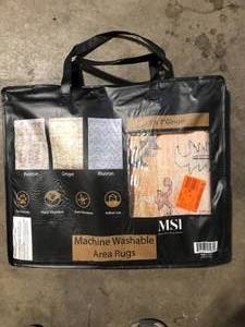 lot 29 image: MSI Machine Washable Area Rug Set of 3  Customer Returns See Pictures
