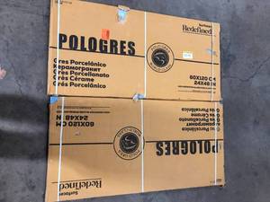 lot 32 image: Lot of Ivy Hill Tile Selene Blue Onyx 24 in. x 48 in. Polished Porcelain Floor and Wall Tile (15.49 sq. ft.  Case)   Customer Returns See Pictures