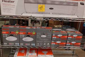 lot 336 image: 7 Halo 56 Recessed LED Lights