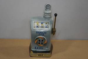 lot 23 image: Vintage 1960s Harolds Club Reno Nevada Slot Machine Jim Beam Decanter