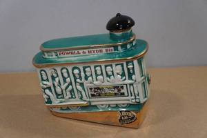 lot 34 image: Vintage 1968 Ezra Brooks Trolley Decanter