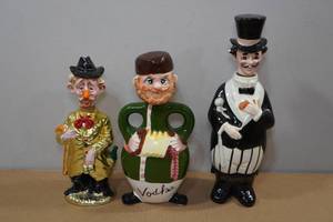 lot 44 image: 3 Vintage Decanters