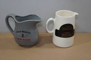 lot 51 image: 2 Vintage Whiskey Pitchers