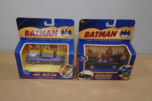 lot 73 image: Batmans 143 Scale Die Cast Vehicles -Batmobile & Two Face Car